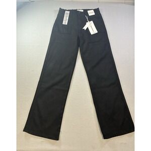 Bamboo Jeans Women's Junior Size 11 (28x30) Super Soft Denim Wide Leg Black
